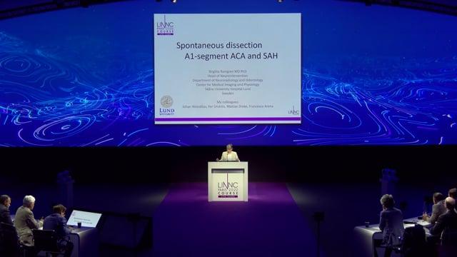 Spontaneous dissection A1-segment ACA and SAH 