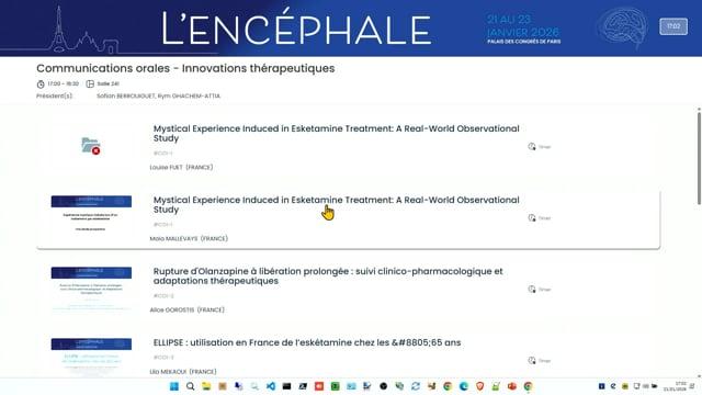 Communications orales - Innovations thérapeutiques