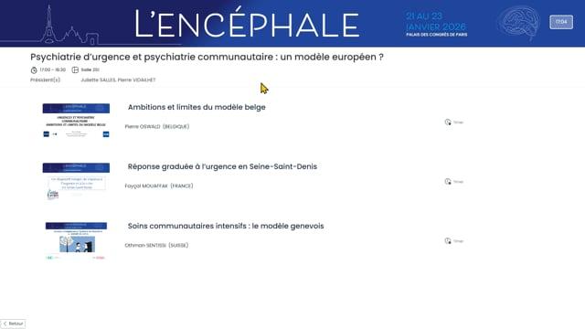 Psychiatrie d’urgence et psychiatrie communautaire : un modèle européen ?