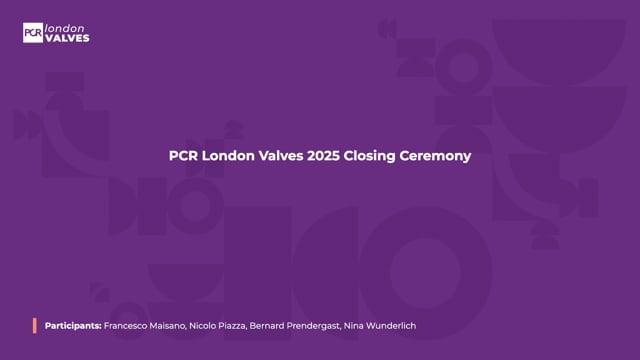 PCR London Valves 2025