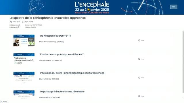 Le spectre de la schizophrénie : nouvelles approches