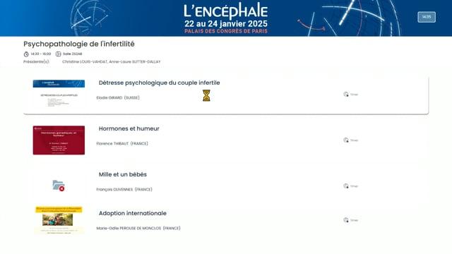 Psychopathologie de l'infertilité