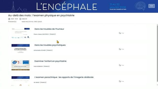 Au-delà des mots : l’examen physique en psychiatrie