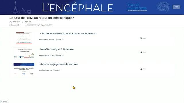 Le futur de l’EBM, un retour au sens clinique ?